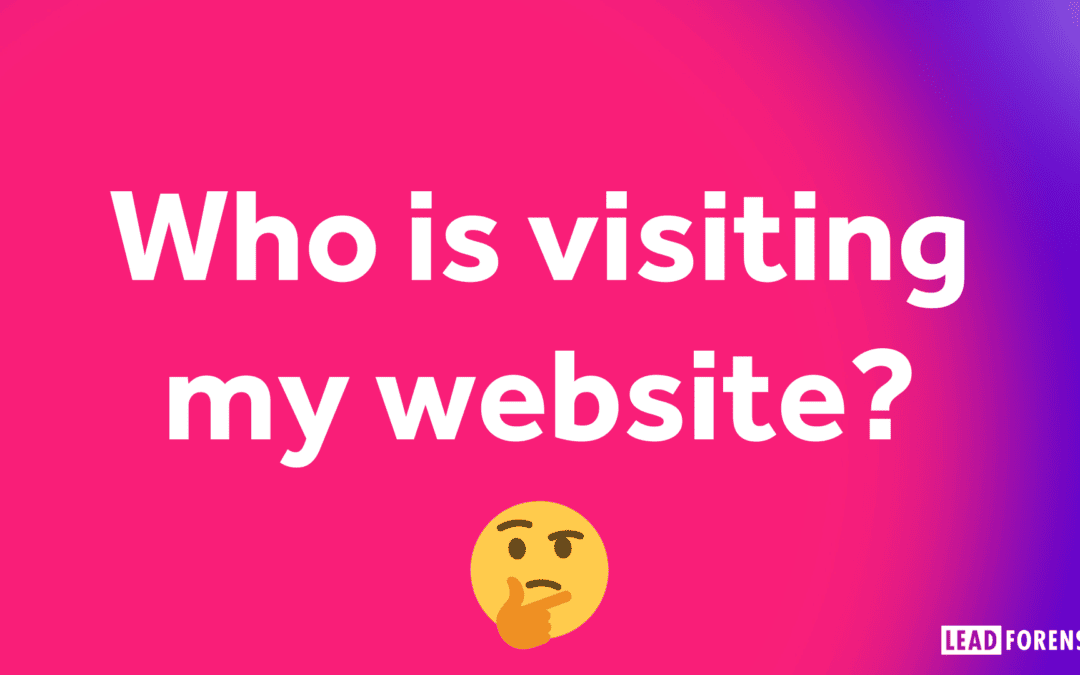 Who is visiting my website?