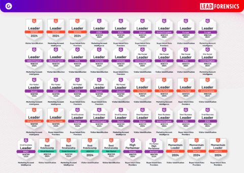 Lead Forensics Awarded 46 G2 Badges   G2 Badges Winter 2024 1 480x340 