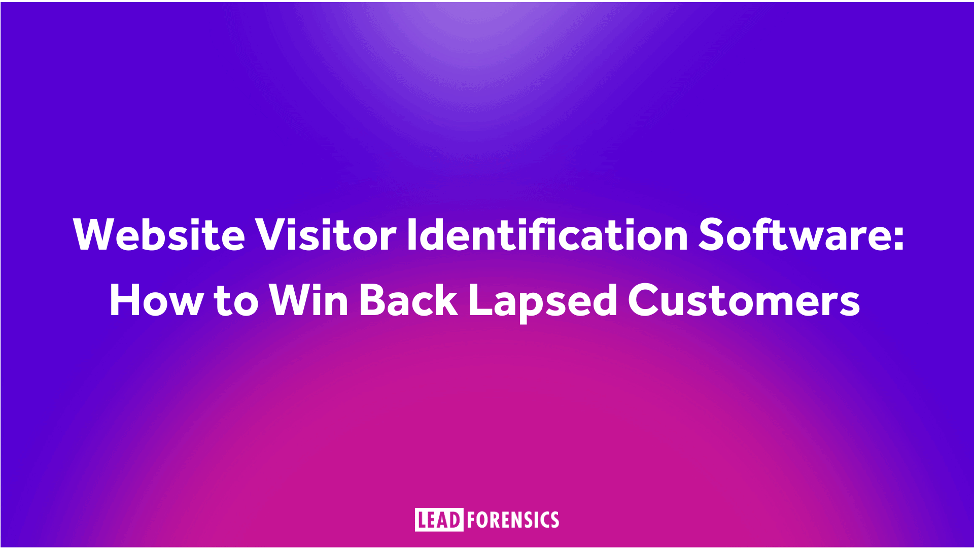 Website visitor identification software