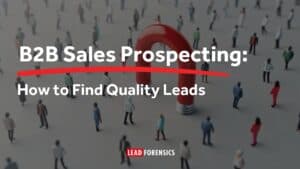 B2B Sales Prospecting - image of magnet and people